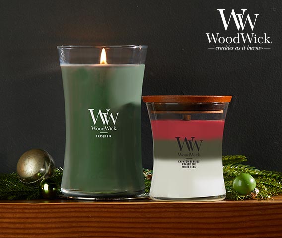 WoodWick Fall and Christmas Candles