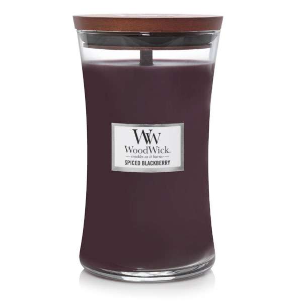 Glamour voted Spiced Blackberry WoodWick Candle as one of the top scents this fall